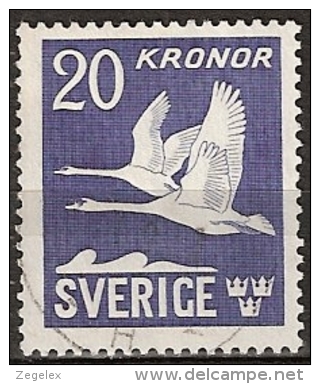 Sweden, Schweden - (Yvert 7) Dentelé 4 Côtes. - Usati