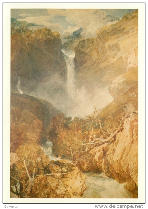 Turner, JMW  The Great Falls Of The Reichenbach Cecil Higgins Art Gallery Bedford Art Postcard - Paintings