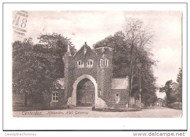 Cranbrook G84 Duplex Handstamp ON HERONDEN HALL GATEWAY TENTERDEN KENT  POSTAL HISTORY - Other & Unclassified