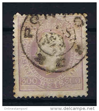 Portugal: 1870 Mi Nr 45  Used Perfo 13,50, Spots, Fold Left Top Corner - Gebruikt