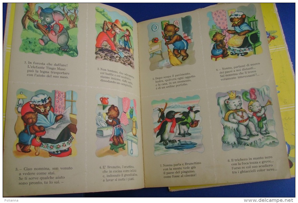 PFX/6 Collana "Girotondo" UN ORSETTO TRA I PINGUINI Ed.Piccoli 1953/Illustr. Mariapia - Old