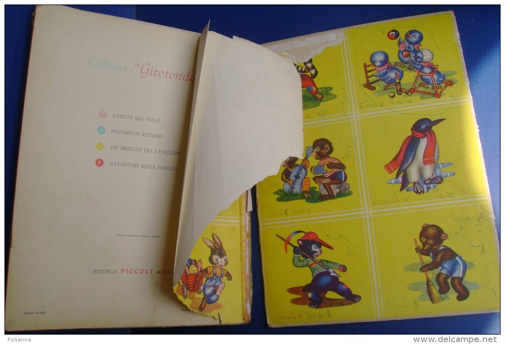 PFX/6 Collana "Girotondo" UN ORSETTO TRA I PINGUINI Ed.Piccoli 1953/Illustr. Mariapia - Anciens