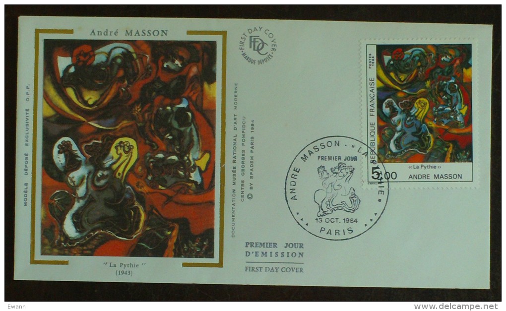 FDC 1984 - YT N°2342 - André MASSON - PARIS - 1980-1989