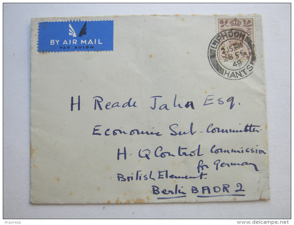 1948., Dienstbrief Nach Berlin - Briefe U. Dokumente