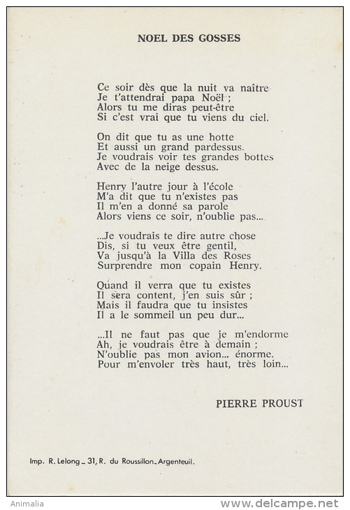 P.F. Morvan  Poeme De Pierre Proust Pere Noel Fusée - Morvan