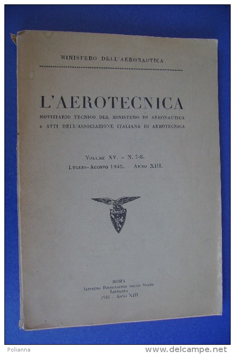 PFX/13 L´AEROTECNICA Notiziario Tecnico V. XV 1935/AVIAZIONE/S.84 SAVOIA MARCHETTI - Luchtvaart