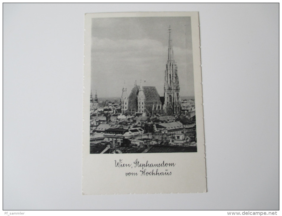 AK Wien, Stephansdom Vom Hochhaus Stempel: 17.3.1933 Der Führer In Wien - Stephansplatz