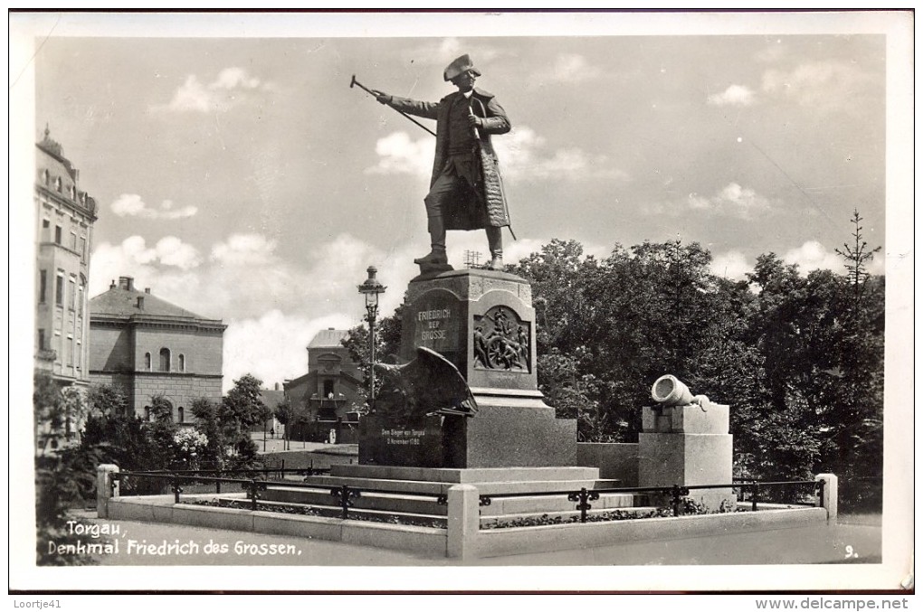 AK Torgau - Denkmal Friedrich Des Grossen - Standbeeld - Torgau