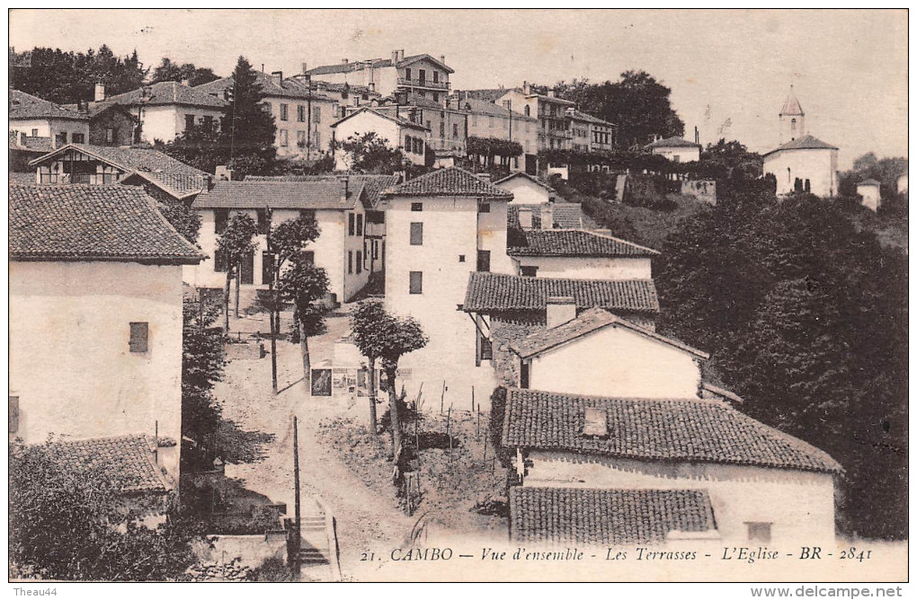 ¤¤  -  21   -   CAMBO-les-BAINS   -  Vue D'Ensemble  -  Les Terrasses  -  L'Eglise   -  ¤¤ - Cambo-les-Bains