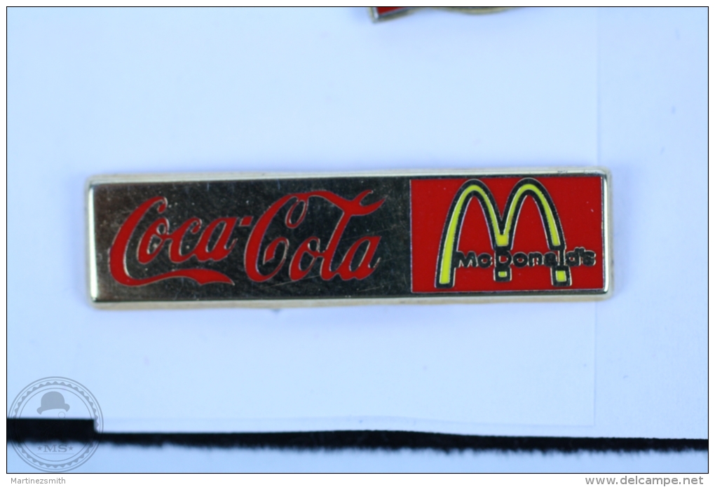 Coca Cola & Mc Donalds Advertising - Pin Badge #PLS - Coca-Cola