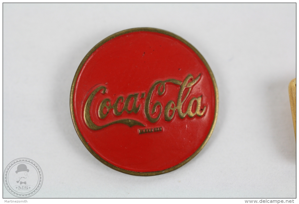 Vintage & Old Coca Cola Round - Pin Badge #PLS - Coca-Cola