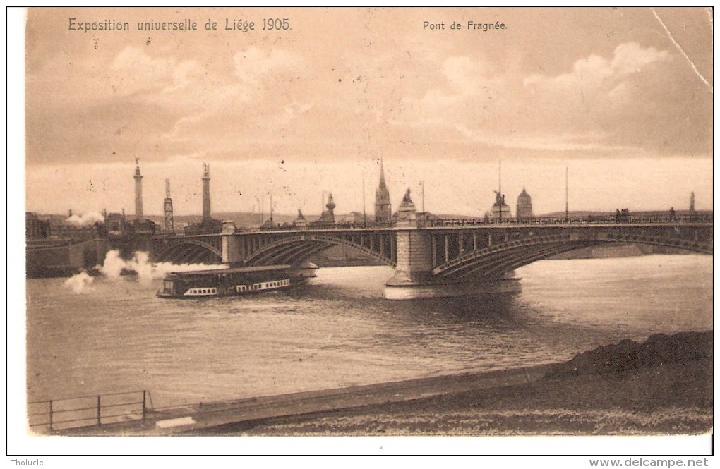 "Exposition Universelle De Liège-1905"-Carte Postale-Pont De Fragnée -Oblitération De Voulaines (Côte D´Or)- - Liege