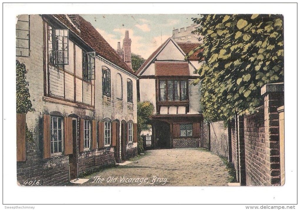 MAIDENHEAD SQUARE CIRCLE + COOKHAM POSTMARK ON Bray Near Maidenhead. The Old Vicarage In British Mirror Series - Autres & Non Classés