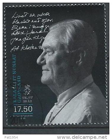 Groënland 2014, Timbre Oblitéré, 80 Ans Du Prince Henrik - Used Stamps