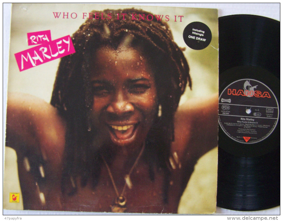 Rita MARLEY Bob Marley LP Original Année 0981 Who Feels It Knows It / A Jah Jah - Reggae