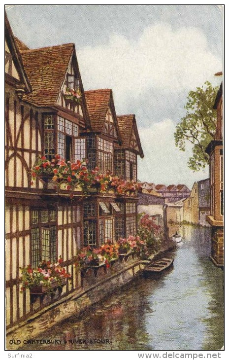 SALMON ART CARD - CARRUTHERS - 4218 - OLD CANTERBURY & RIVER STOUR - Canterbury