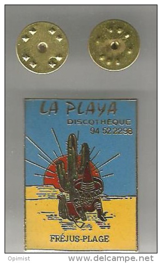 34803-Pin's Discothèque La Paya.Frejus Plage.mexicain.cactus.. - Ciudades