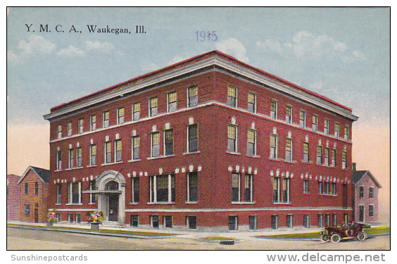 Illinois Waukegan Y M C A Building 1918 - Waukegan