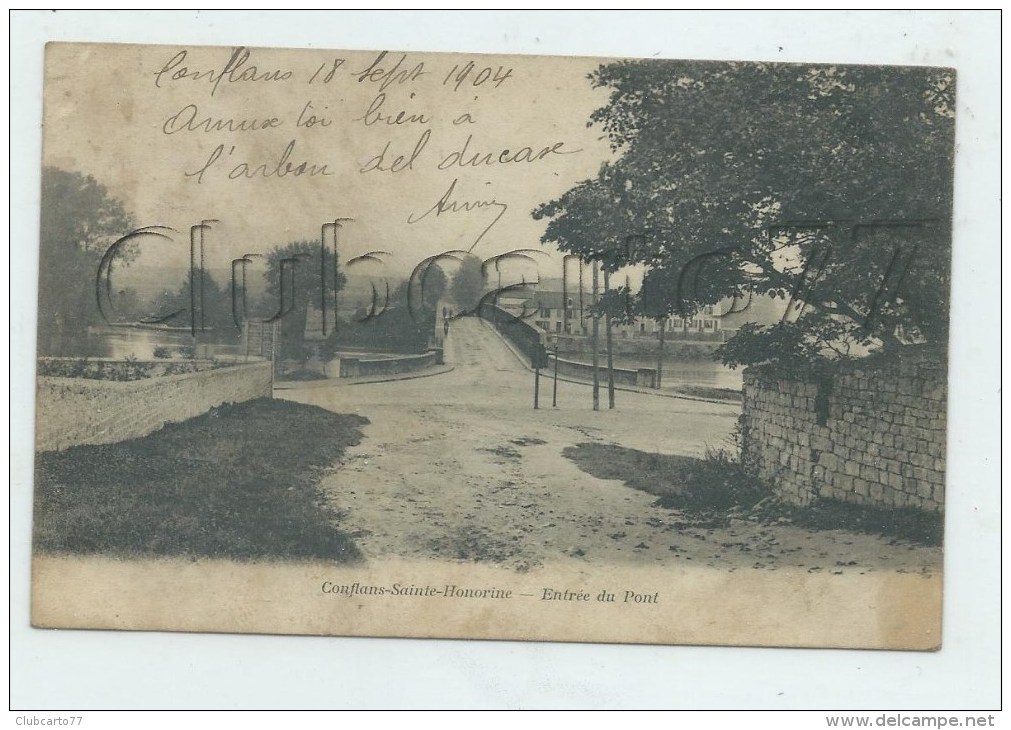 Conflans-Sainte-Honorine (78) : Entrée Du Pont En 1904 PF. - Conflans Saint Honorine