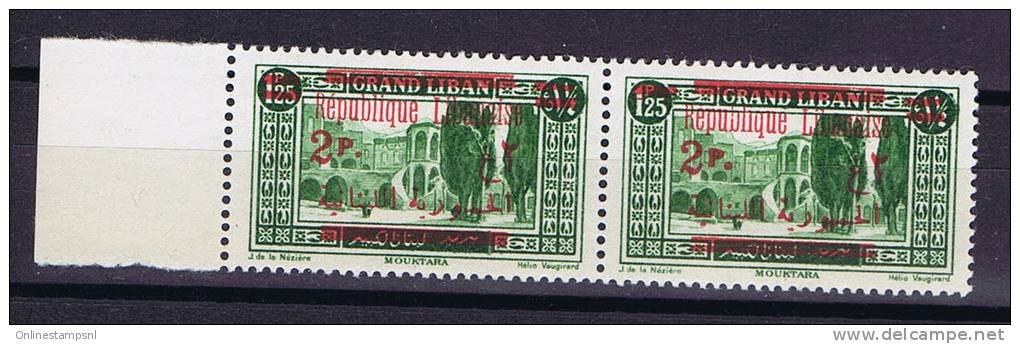 Grand Liban: 1928 , Maury 115  , Une Bar Sur 1,25 Timbre A Droite, Ne Pas Dans Maury, Bord De Feuille Neuf ** MNH Yv 118 - Nuovi