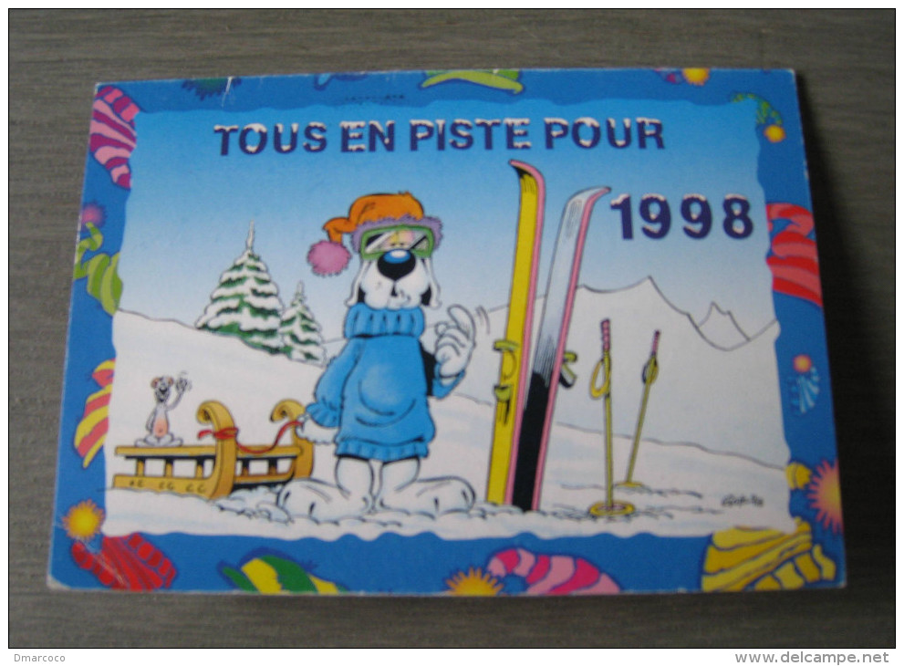 GOTLIB : Tous En Piste Pour 1998. Calendrier De Poche - Tamaño Pequeño : 1991-00