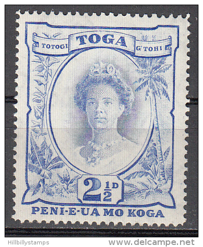 Tonga    Scott No.  76    Unused Hinged    Year  1942   Wmk 4 - Tonga (1970-...)