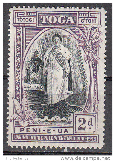 Tonga    Scott No.  83    Unused Hinged    Year  1944 - Tonga (1970-...)