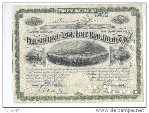 Pittsburgh & Lake Erie Rail Road Co - 1924 - Chemin De Fer & Tramway