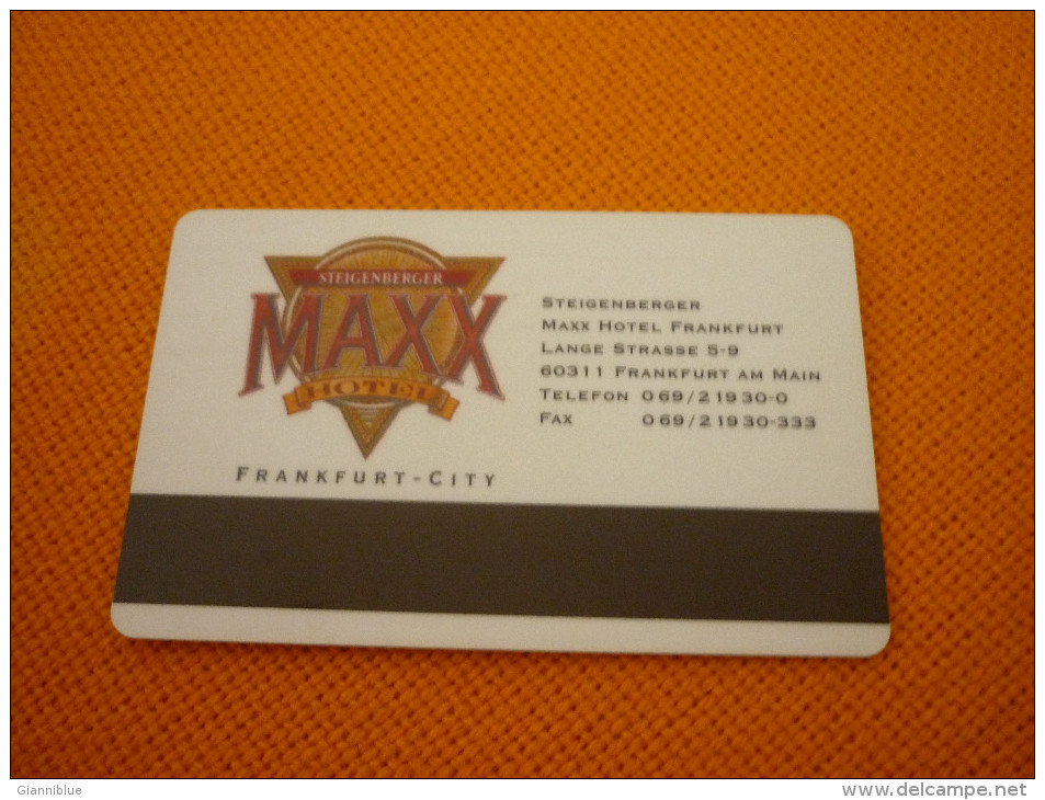 Germany - Frankfurt Steigenberger Maxx Hotel Magnetic Key Card (beer/vin/lager/Binding) - Alimentation