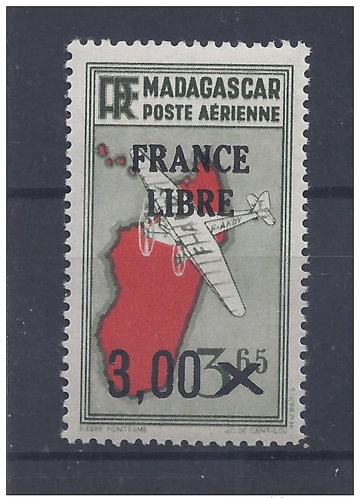 Madagascar - PA N° 53 Neuf ** - FRANCE LIBRE - Cotation: 2,00 € - Neufs