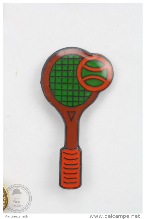 Tennis Racquet And Ball - Pin Badge #PLS - Tenis