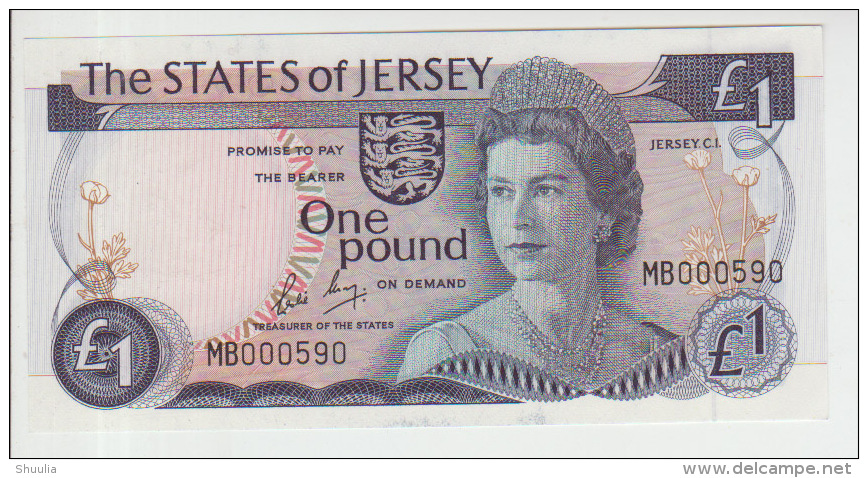 Jersey 1 Pound (1976-88)  Pick 11b UNC - Jersey