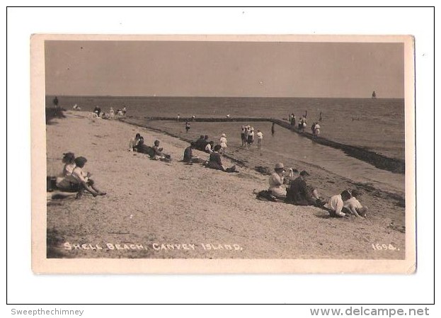 RP Canvey Island Essex Shell Beach Vintage Postcard - Autres & Non Classés