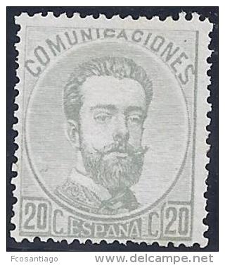 ESPAÑA 1872 - Edifil #123 Sin Goma (*) - Nuevos