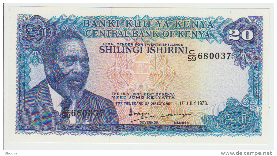 Kenya 20 Shilingi 1978  Pick 17 UNC - Kenya