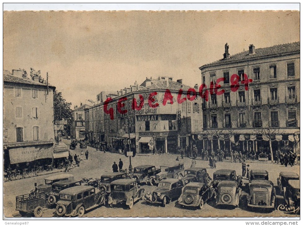 26 - MONTELIMAR - PLACE D' AYGU - 1941   TRACTION AVANT VOITURE - NOUGAT GUILLOT - Montelimar