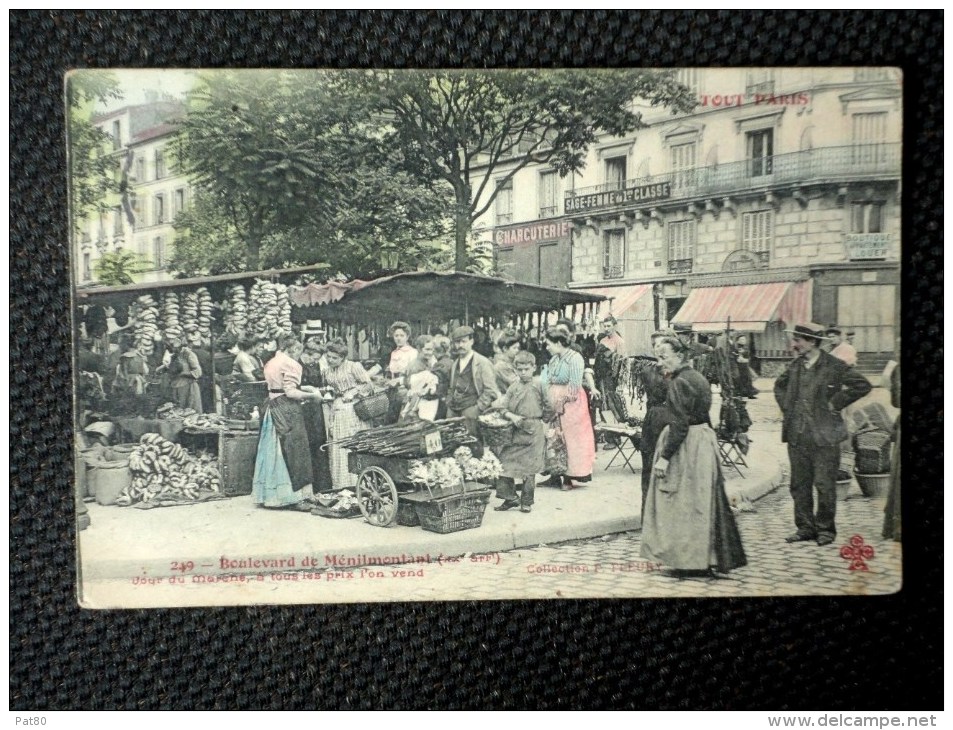 TOUT PARIS 249 Boulevard De Ménilmontant  Jour Du Marché - Arrondissement: 20