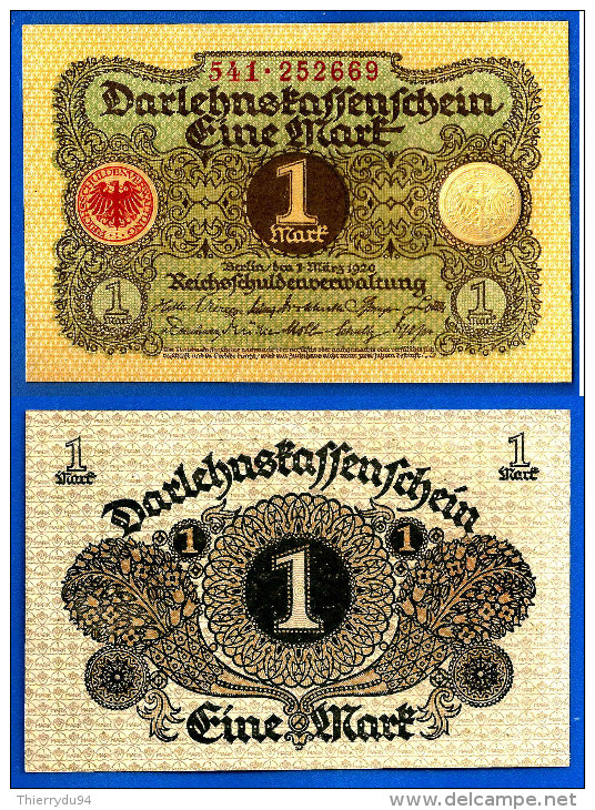 Allemagne 1 Mark 1920 Neuf UNC  Germany Que Prix + Frais De Port Aigle Paypal Skrill Bitcoin OK - 1 Mark