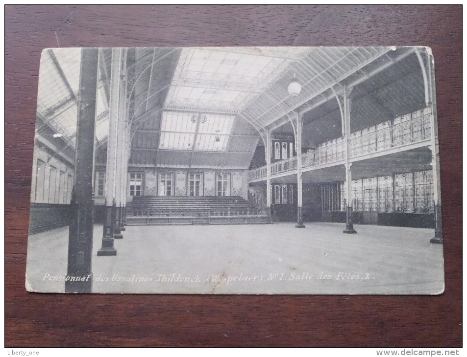 Pensionnat Des Ursulines THILDONCK ( Wespelaer ) N° 1 Salle Des Fêtes - Anno 1910 ( Zie Foto Voor Details ) !! - Haacht