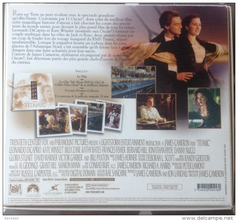 Film Titanic - Coffret VHS Collector Complet Avec Programme Canal+ Jamais Visionné - Action & Abenteuer