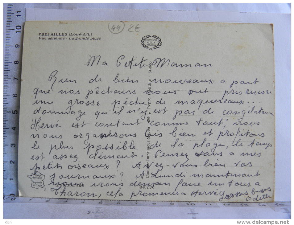 CPM (44) Loire Atlantique - PREFAILLES - Vue Aérienne - La Grande Plage - Préfailles