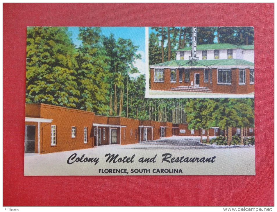 South Carolina> Florence  Colony Motel  Ref-1347 - Florence