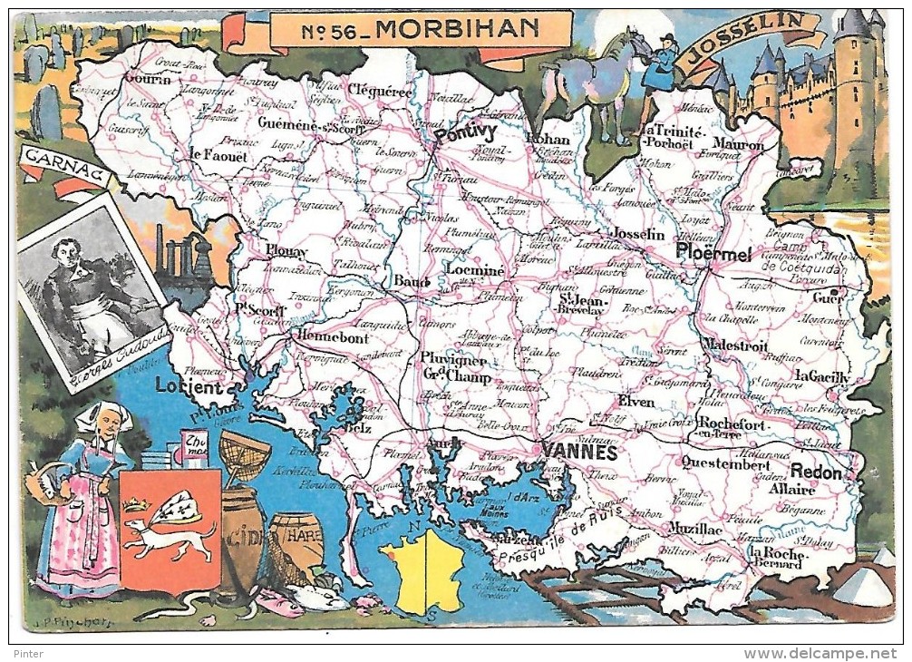 MORBIHAN - 56 - Cartes Géographiques