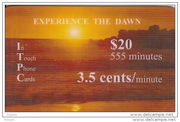 United States, $20 555 Domestic Minutes, Experience The Dawn, 2 Scans. - Andere & Zonder Classificatie