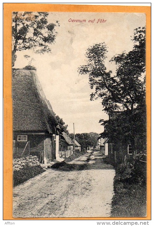 Oevenum Auf Fohr 1910 Postcard - Föhr
