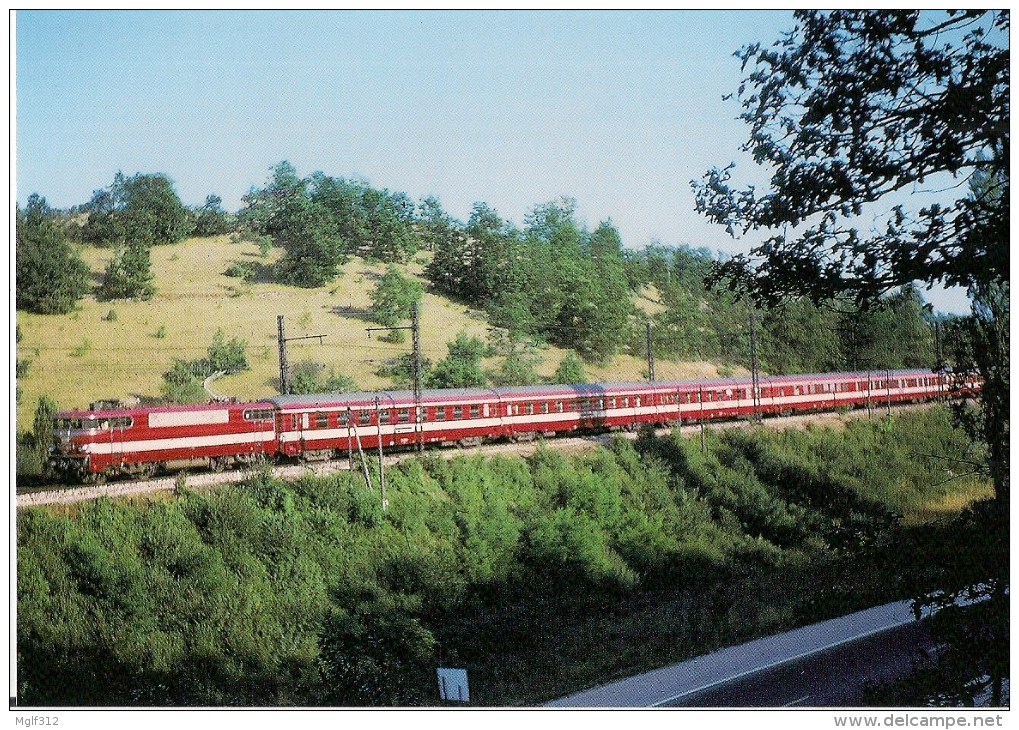 FRANCE CIEURAC Et SEPT-PONTS (46) "LE CAPITOLE" Paris-Toulouse Loco BB 9292 En 1967 Détails  2ème Scan - Treni