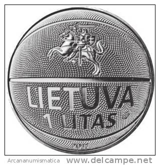 LITUANIA   1  LITAS  2.011  CU-NI   SC/UNC  "BASKET"    DL-9875 - Litauen