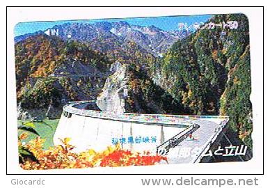GIAPPONE  (JAPAN) -NTT (TAMURA)  - TELECA CODE 290-21430  MOUNTAINS  - USED - RIF.8251 - Montagnes