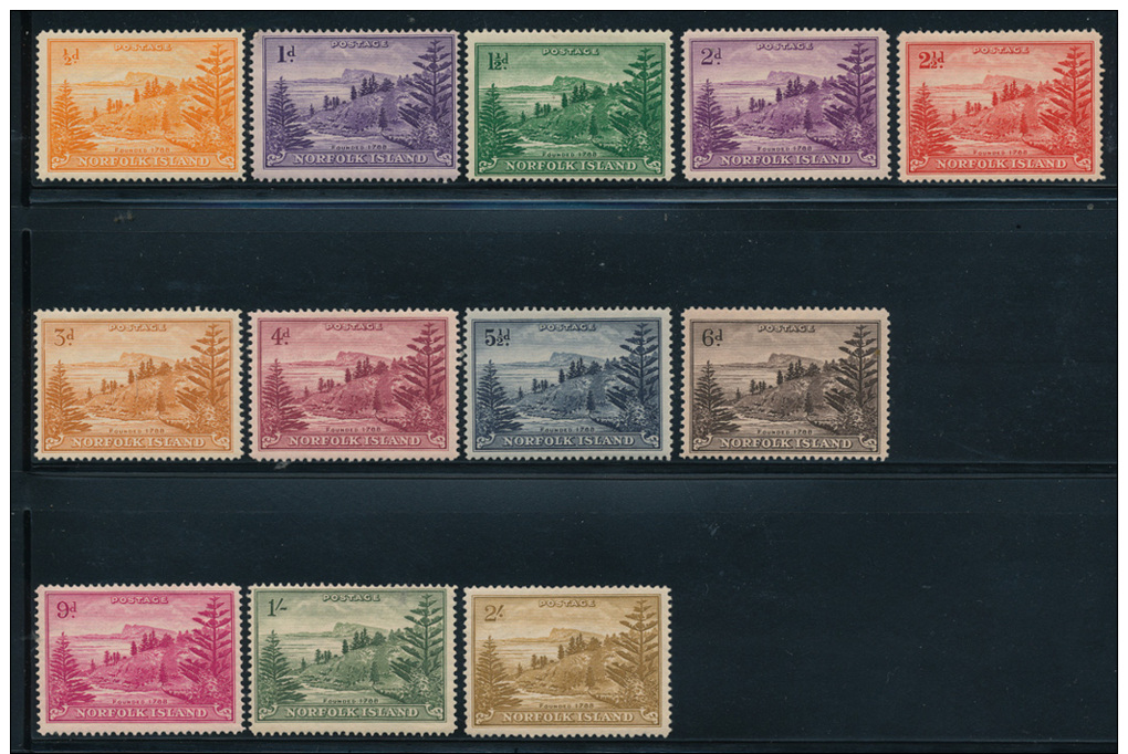 Norfolk Island #1-12, Mint Lightly Hinged Set. CV$19 - Norfolkinsel