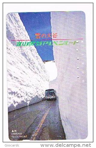GIAPPONE  (JAPAN) - KDD / NTT (TAMURA)  -  CODE 110-011 WINTER LANDSCAPE     - USED - RIF.8282 - Seasons